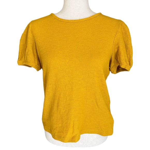 Madewell Tops - Madewell mustard color tee 100% cotton